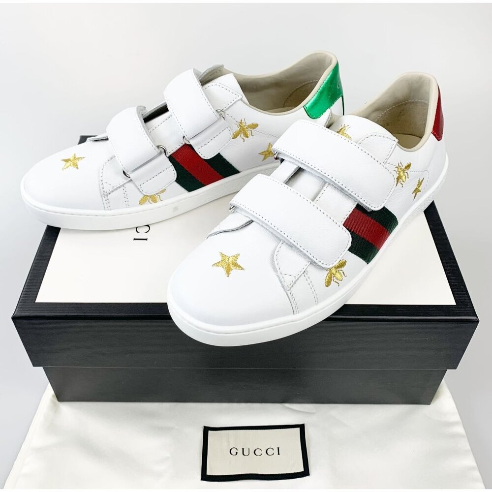NIB Gucci Junior Ace Sneakers Size 35 - Picture 10 of 10